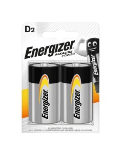 2 Batterie Tipo D Torcia Energizer LR20 1.5V 2