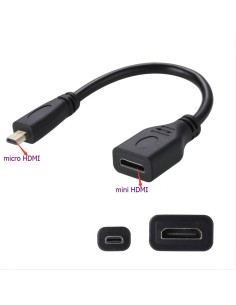 Adattatore Video da Micro HDMI Maschio a Mini HDMI Femmina 2