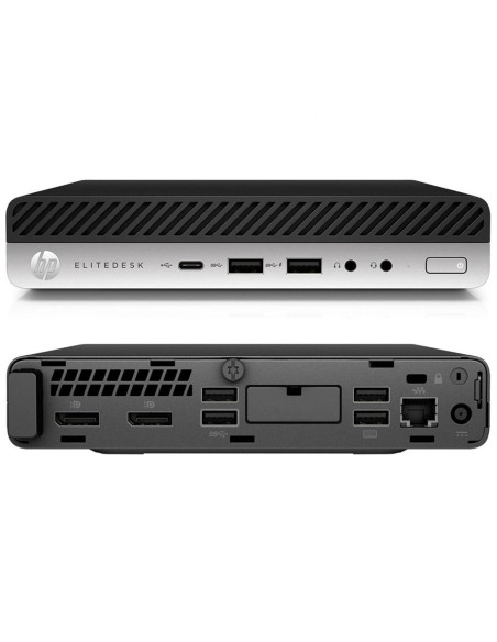 HP EliteDesk 705 G5 Mini PC Computer AMD Ryzen 5 Pro 3400GE Ram 16GB SSD 240GB (Ricondizionato Grado A)