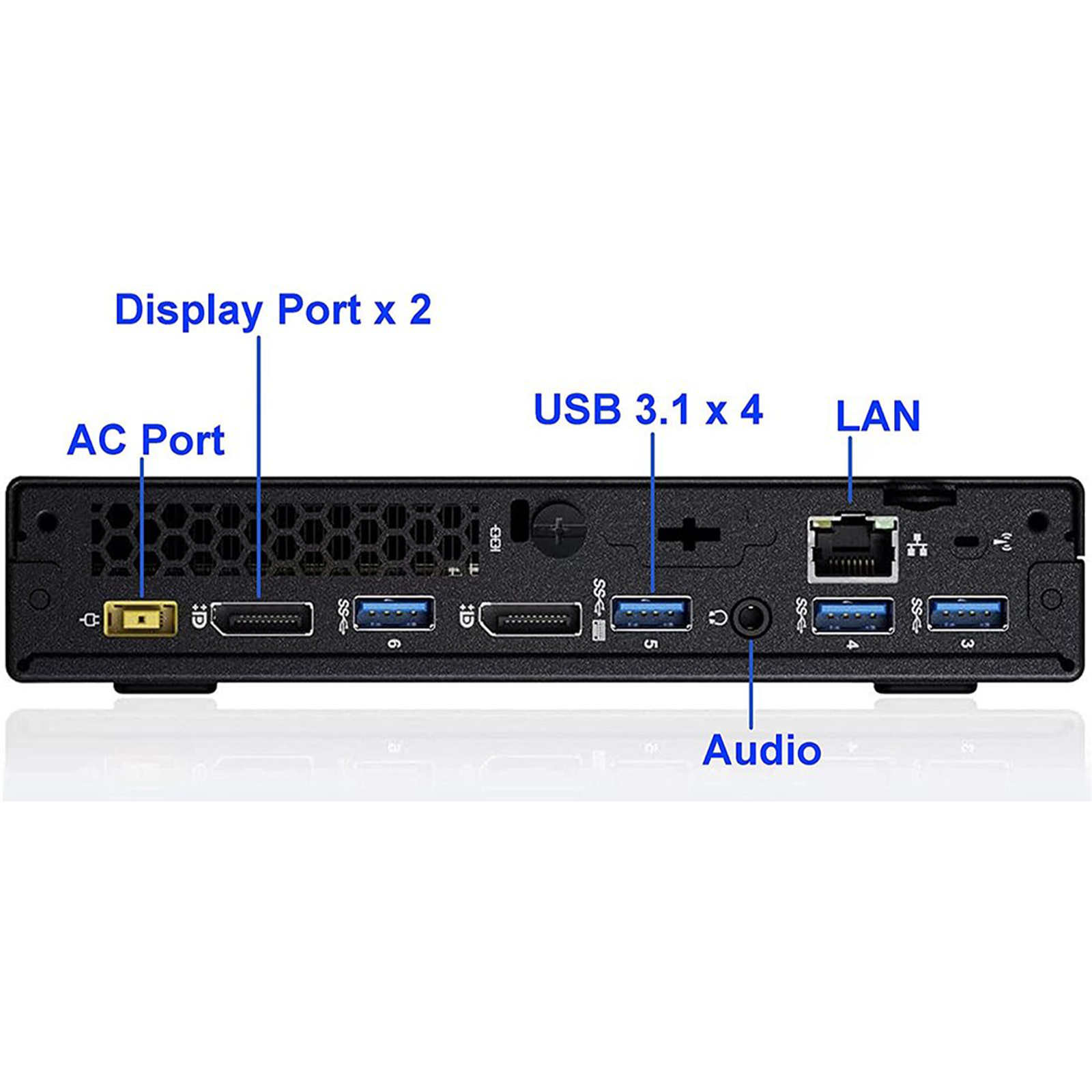 Lenovo ThinkCentre M700 Tiny PC Computer Intel i7-6700T Ram 8GB SSD 240GB foto 4