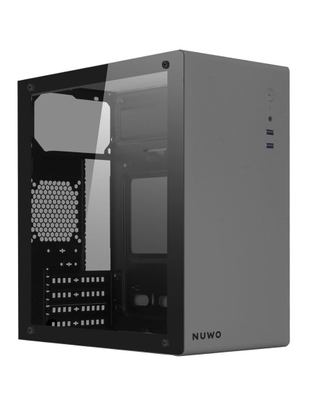 Nuwo Eguera A112 Case Micro ATX Grigio con Pannello in Vetro