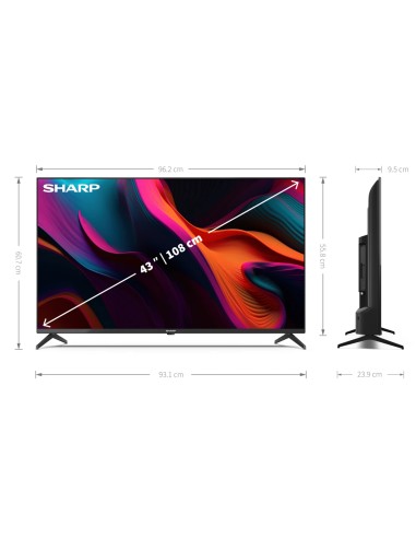 Smart TV Sharp Aquos SHA43GL4260E 43"...