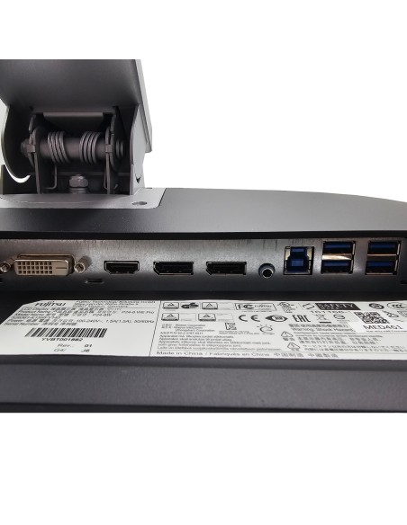 Monitor 24" Ricondizionato Fujitsu P24-8 Full HD IPS HDMI DVI-D DP Speaker Silver Grado A