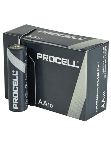 10 Batterie AA Stilo Duracell Procell LR6 1.5V