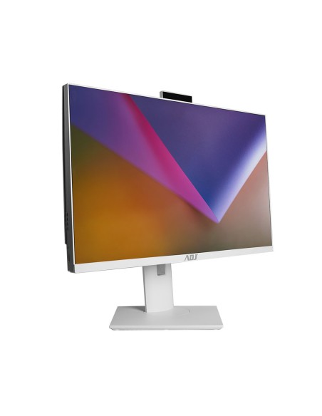 ADJ PC Computer All-In-One 23.8" FHD Intel i5-12450H Ram 16GB SSD 1TB M.2 Webcam Win 11 Pro Bianco