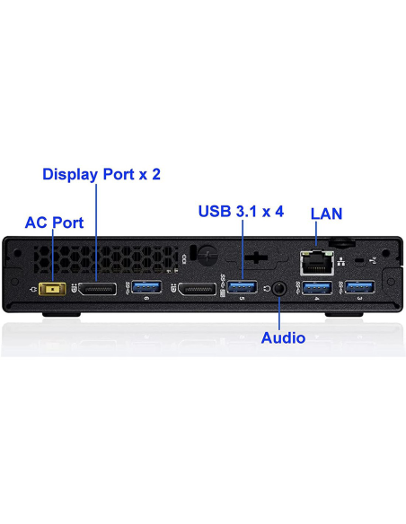 Lenovo ThinkCentre M700 Tiny PC Computer Intel i5-6400T Ram 16GB SSD 512GB (Ricondizionato Grado A)