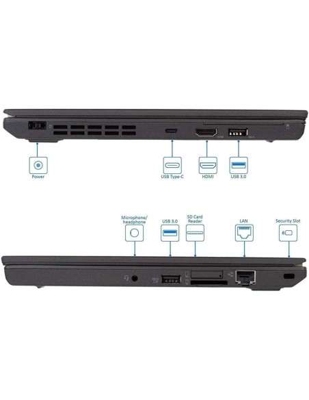 Lenovo ThinkPad X270 Notebook 12.5" HD Intel i5-6200U Ram 8GB SSD 240GB Webcam (Ricondizionato Grado B)