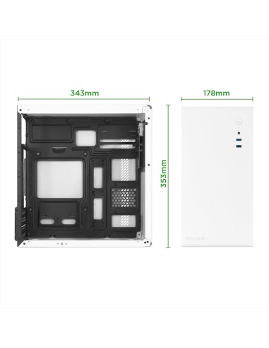 Nuwo Eguera A103 Case Micro ATX Bianco