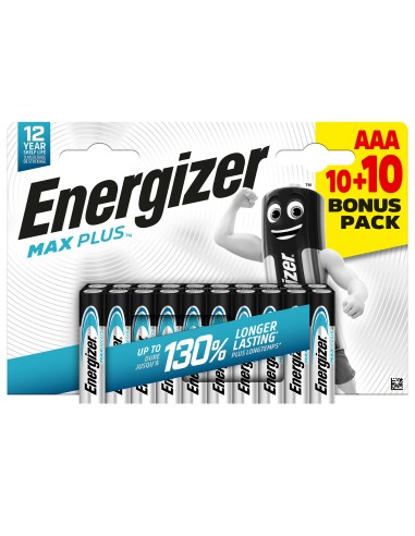 Energizer Max Plus 20 Batterie AAA...