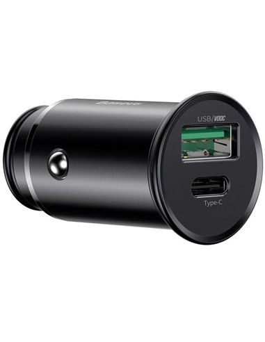 Caricatore Auto Accendisigari USB Type C 30W Quick Charge 4.0+ Power Delivery Baseus CCYS-C01