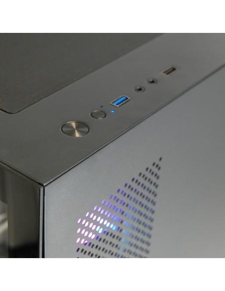 PC Computer Gaming Assemblato Intel i5-12400F Ram 32GB SSD 1TB RTX 5060 8GB GDDR7 Nero A-RGB Dissipazione a Liquido