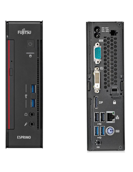 Fujitsu Esprimo Q556/2 Mini PC Computer Intel i5-7400T Ram 8GB SSD 240GB Freedos (Ricondizionato Grado A)