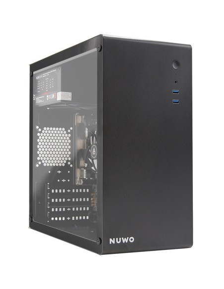 PC Computer Assemblato PRO CPU Intel i5-12400 Ram 16GB SSD 500GB WiFi BT Nero Freedos