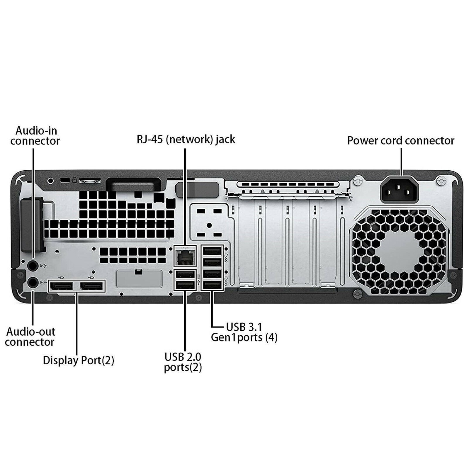 HP EliteDesk 800 G4 SFF PC Computer Intel i7-8700 Ram 16GB SSD 512GB foto 5