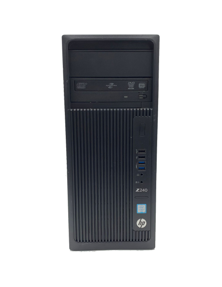 HP Workstation Z240 PC Computer Tower Intel Core i7-6700 Ram 16GB SSD 512GB Nvidia Quadro K4200 (Ricondizionato Grado A)