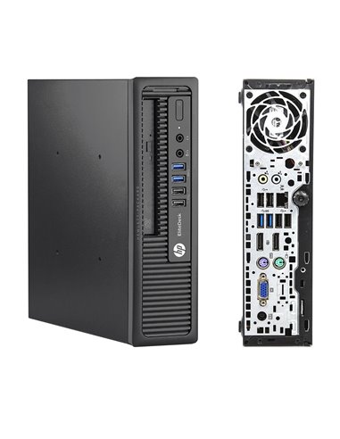 PC Computer Ricondizionato HP EliteDesk 800G1 USDT Intel Core i5-4570S Ram 16GB SSD 240GB DVD-ROM Freedos