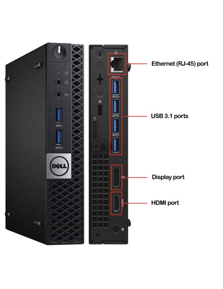 Dell Optiplex 5050 Micro PC Computer Intel i7-6700 Ram 8Gb SSD 240Gb (Ricondizionato Grado A)