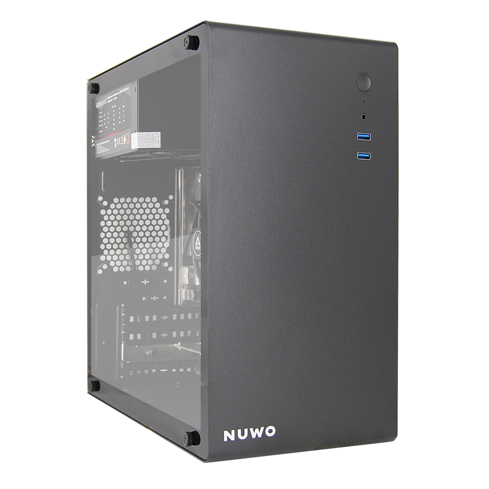 PC Computer Assemblato PRO CPU Intel i5-14400 Ram 32GB SSD 1TB WiFi BT Nero
