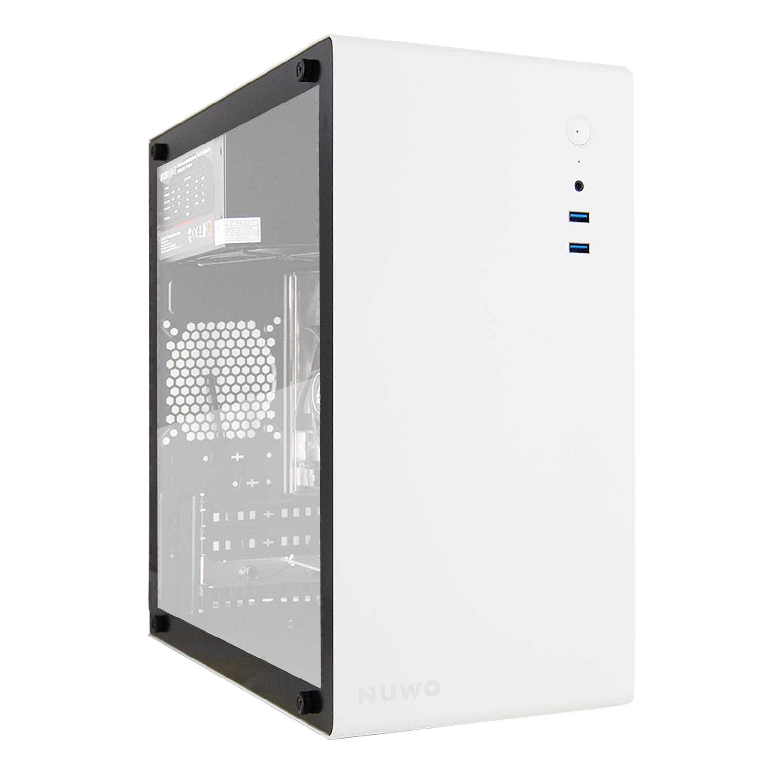 PC Computer Assemblato PRO CPU Intel i5-14400 Ram 32GB SSD 500GB WiFi BT Bianco
