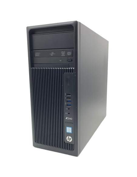 HP Workstation Z240 PC Computer Tower Intel Core i7-6700 Ram 16GB SSD 512GB (Ricondizionato Grado A)