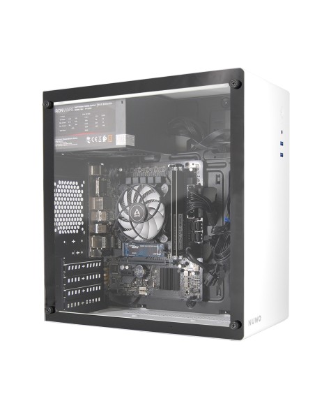 PC Computer Assemblato PRO CPU Intel i7-10700 Ram 16GB SSD 500GB WiFi BT Bianco Freedos