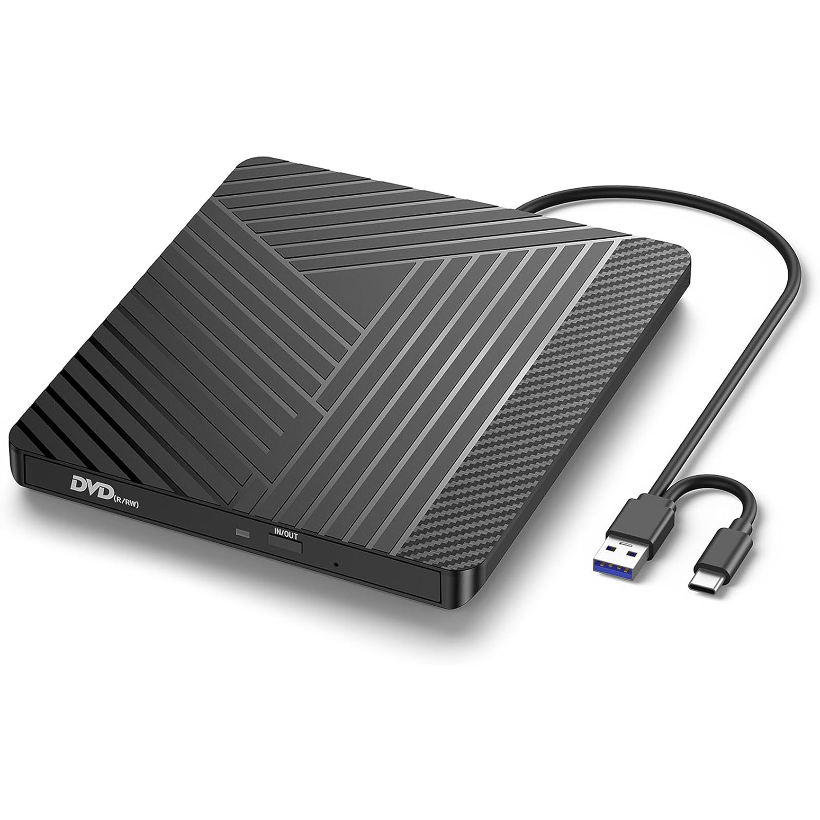 Lettore Masterizzatore CD-RW DVD-RW Esterno USB 3.0 e Type-C