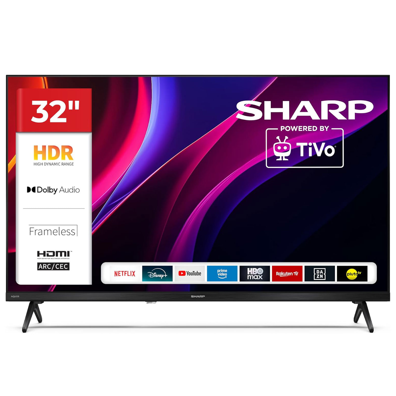 Smart TV Sharp Aquos 32HE2245E 32" HD Ready Android TV Frameless Black