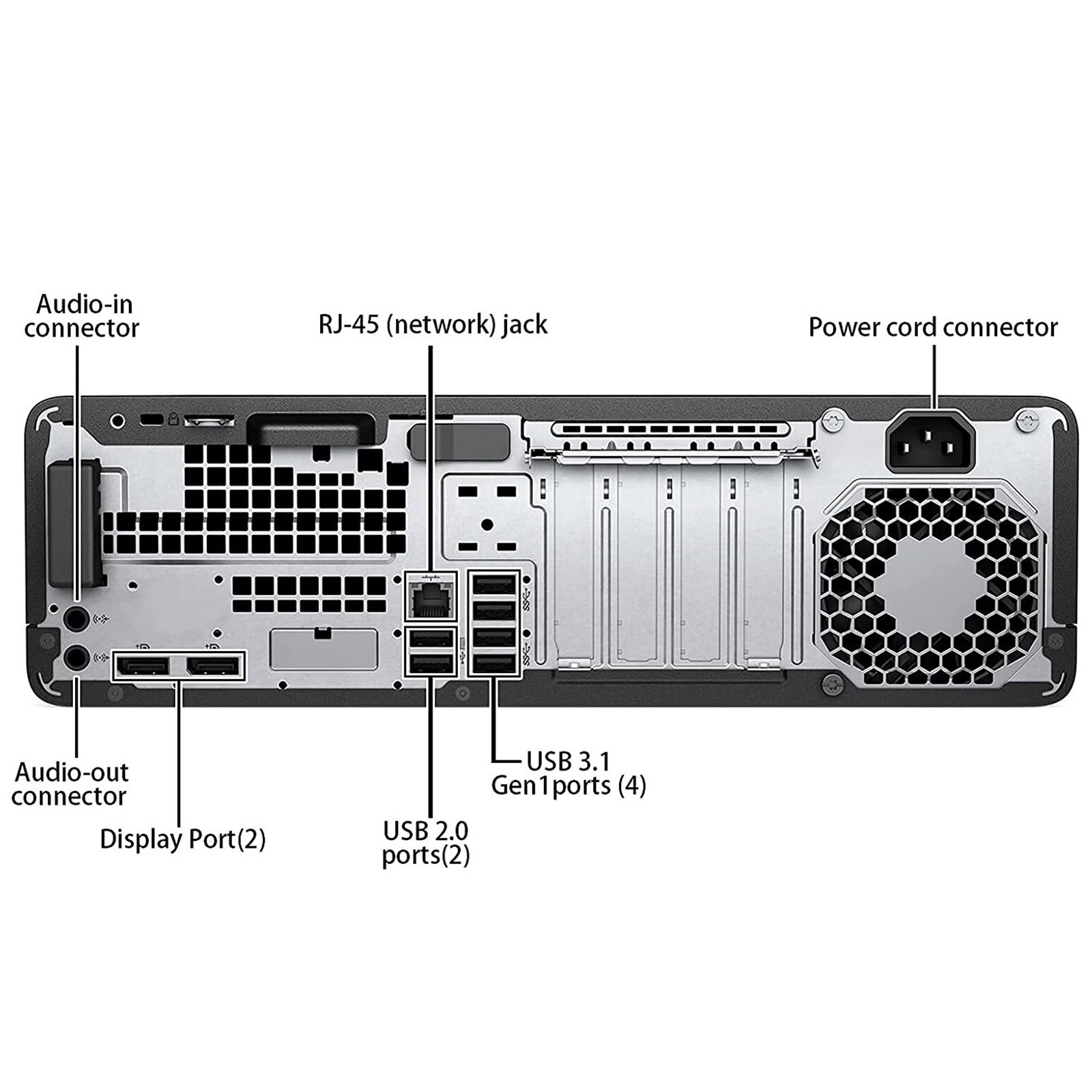 HP EliteDesk 800 G4 SFF PC Computer Intel i5-8400 Ram 8GB DDR4 SSD 240GB foto 5