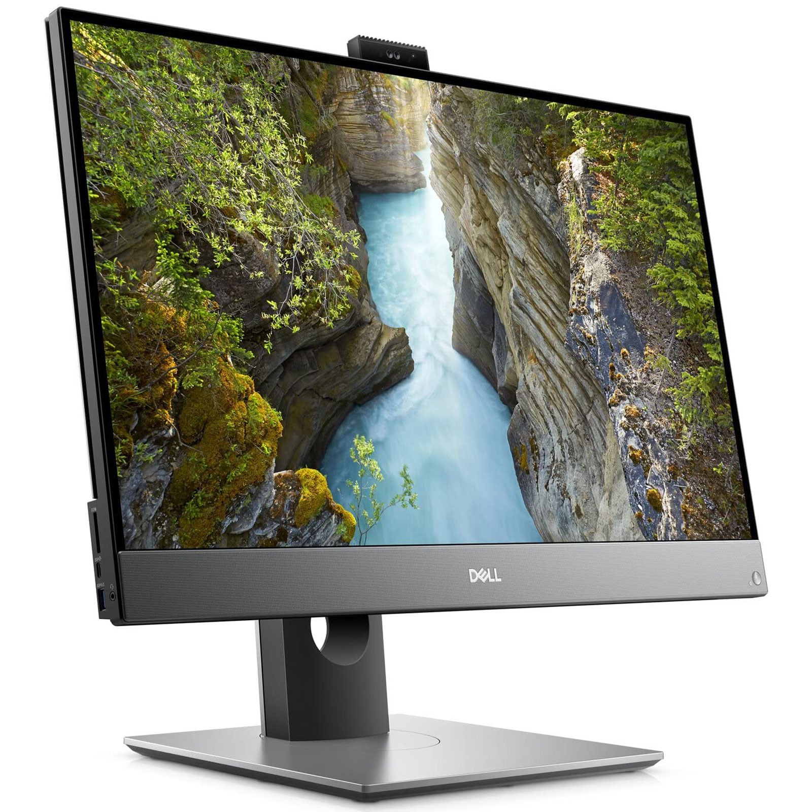 Dell OptiPlex 7480 PC Computer All-In-One 23.8" Full HD Touch Intel i3-10100 Ram 8GB SSD 256GB Webcam foto 4