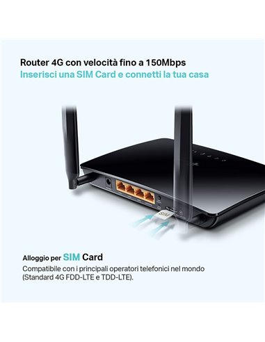 Modem Router 3G/4G Wireless TP-Link TL-MR6400 300Mbps