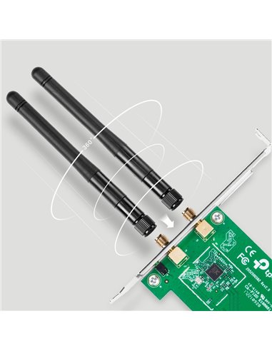 Scheda Di Rete Wireless TP-Link TL-WN881ND 300Mbps PCI-Express x1 + Staffa Low Profile