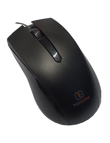 Mouse USB Topcore TOPMO1 3 Pulsanti Nero