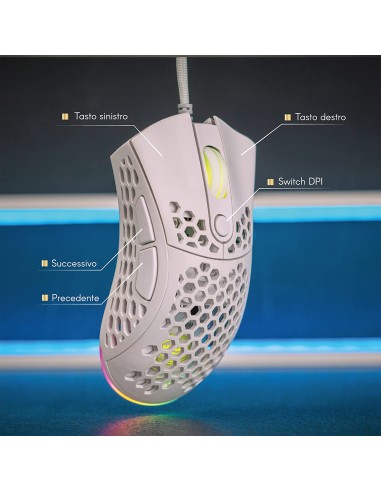Noua Mouse USB Gaming Myst M80 White