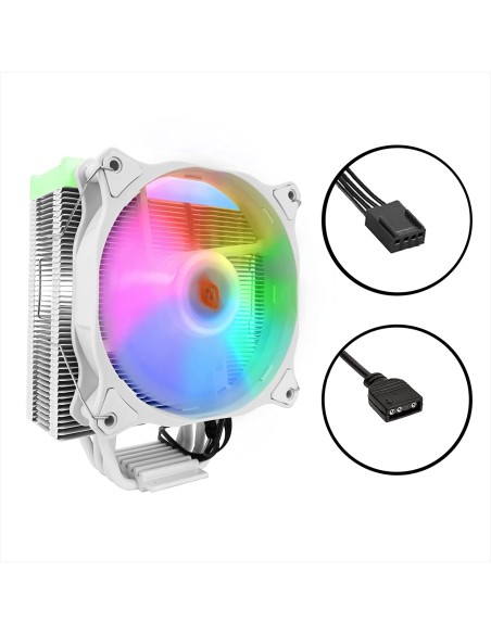 Noua Numb White ARGB Dissipatore per CPU Intel AMD