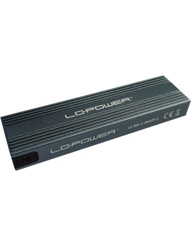 LC-Power Box Esterno Per SSD M.2 NVMe e SATA USB Type C Gen 2x1 LC-M2-C-MULTI-3