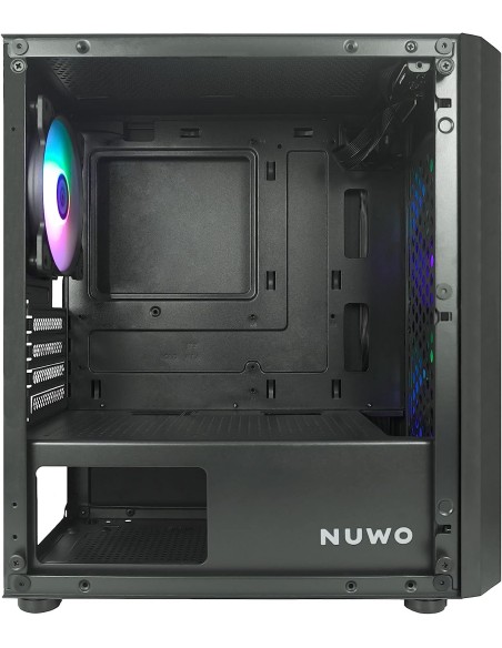 Nuwo Blitz R24 Case Micro-ATX Nero 3 Ventole RGB Rainbow