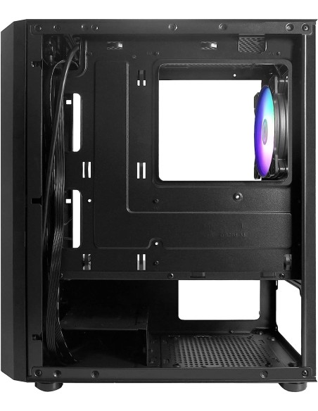 Nuwo Blitz R24 Case Micro-ATX Nero 3 Ventole RGB Rainbow