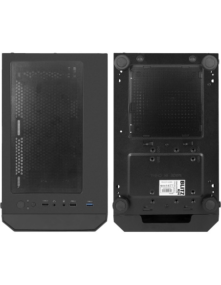Nuwo Blitz R24 Case Micro-ATX Nero 3 Ventole RGB Rainbow